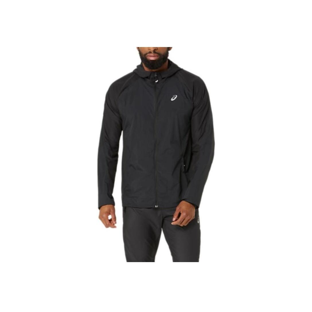 Asics Road Удобная Дышащая Сухая Куртка для Бега с Длинным Рукавом Мужская Куртки Черный 2011D084-001 2XL