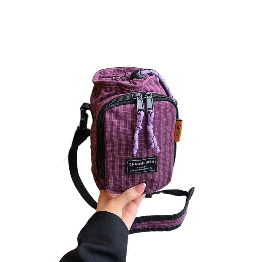 Large Capacity Nylon Crossbody Bag Adjustable Strap Mobile Phone Pouch  Outdoor