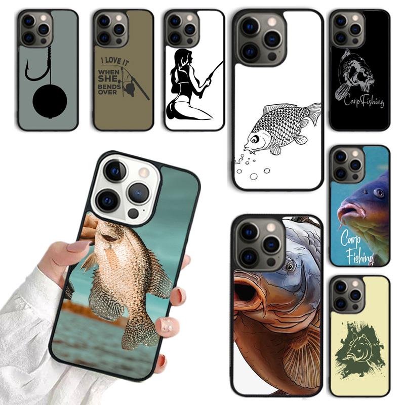 Carp Fishing Fish Phone Case Cover For iPhone 17 Air 16 15 14 Plus for Apple 16 11 12 13 Pro Max Coque