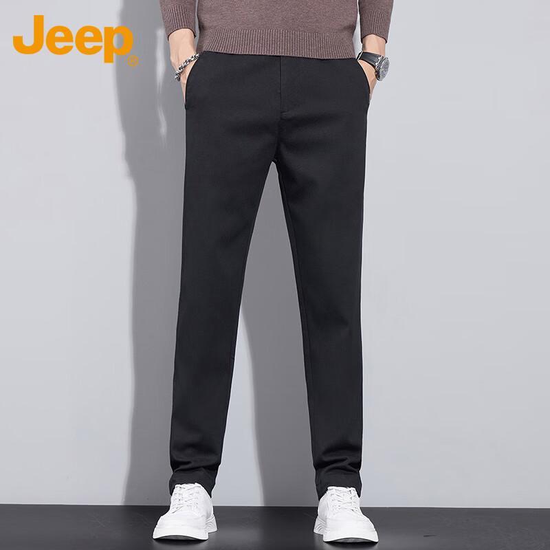 Jeep Men's Autumn/Winter Business Casual Straight-Leg Pants