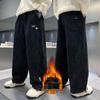 Boys' Fleece-Lined Corduroy Pants - Autumn & Winter Style, Thickened One-Piece Fleece, Handsome Casual Pants for Older Boys