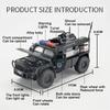 1:32 Sabertooth Armored Toys Cars Miniature Models Pull Back Armored Car Light Music Explosion Proof Vehicles Toddler Kids Gifts