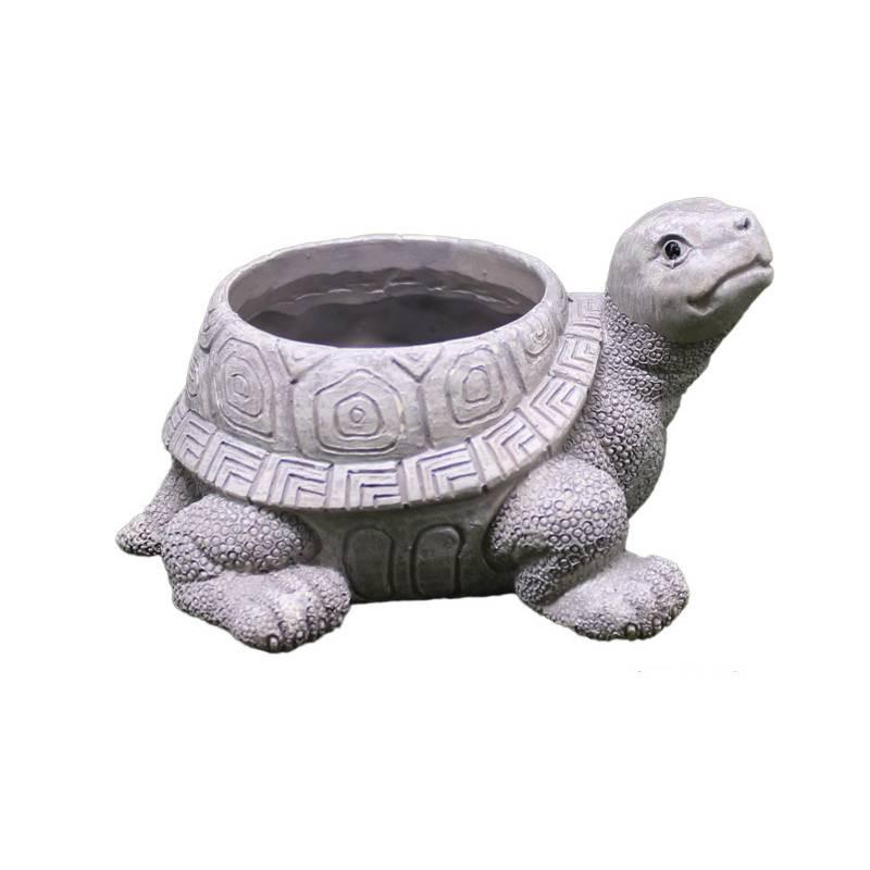 Resin Tortoise Planter With Garden Miniature For Indoor Decor And Giftgiving