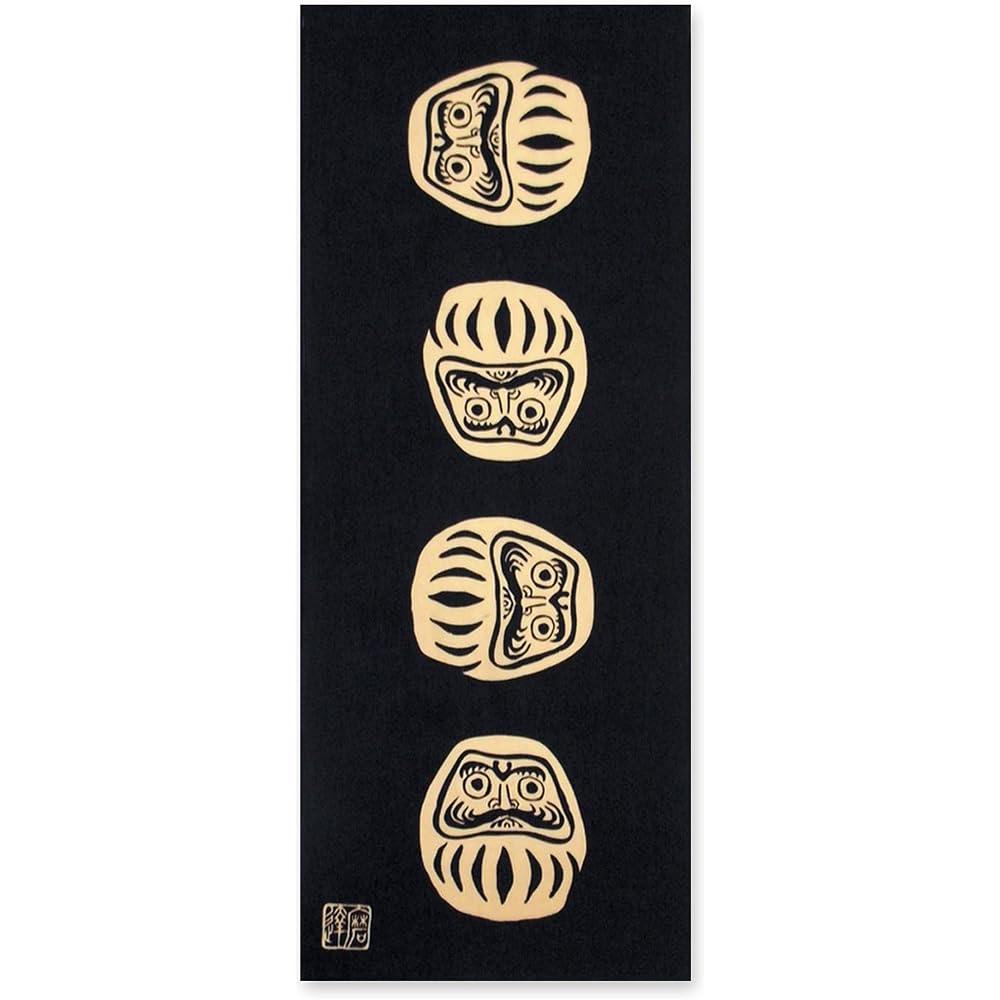 Miyamoto-Towel Kenema Hand Towel Black 35x90 cm Traditional Japanese Design