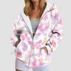 Stylish Printing Hooded Women'S Sweatshirt With Pockets Autumn/Winter Long-Sleeve Casual Hoodies Full Zipper Outdoor Sportwears
