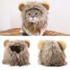 Lion Modelling Winter Autumn Pet Hat Wig Cap Hat Lion Mane Pet Cosplay Outfits Pet Costume