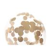 Set of 6 Golden Confetti Inflatable Balloons 30 Cm