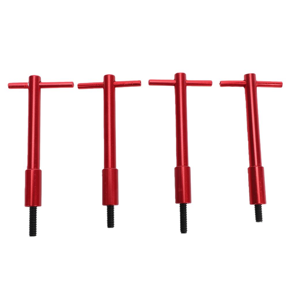 4PCS Valve Cover T Bar 1 4in 20 Red Aluminum Valve Cover Wing Nut Replacement for Chevy V8 1955 1986