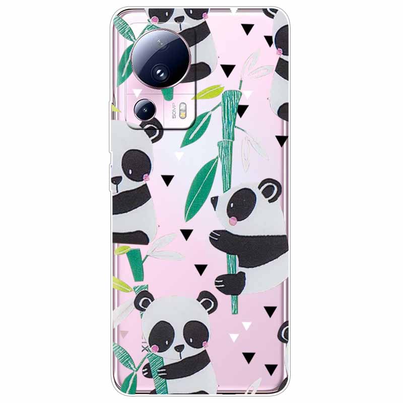 For Xiaomi 13 Lite 5G Case 13Lite Clear TPU Soft Lovely Cats Silicone Print Cover for Xiaomi Mi 13 Lite Transparent Xiaomi13Lite