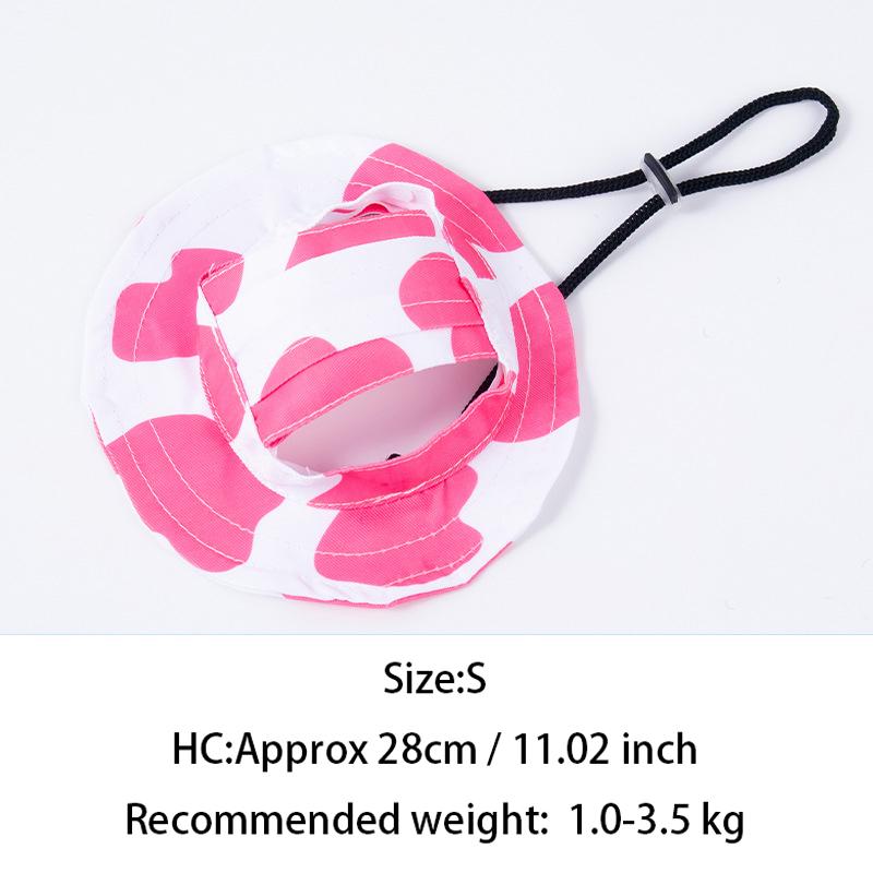 Pets Hat With Ear Holes Adjustable Baseball Cap For Medium Small Dogs Summer Dye Cats Sun Cap Pet Outdoor Hat Pet Supplies