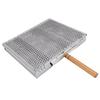 BBQ Grilling Basket Stainless Steel Portable Outdoor Camping Barbecue Basket with Detachable Dividers for Fish Meat