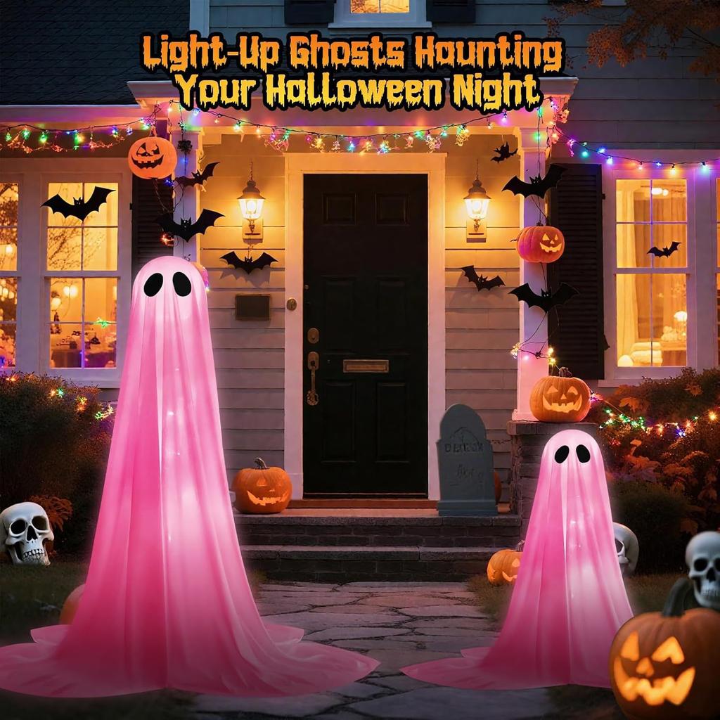 Halloween Glowingghost Decorationghost Lampghost Festival Garden Party Gardenlawn