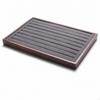 Band Display Tray Compact Organizer Wood-Grain for Dresser, Jewelers