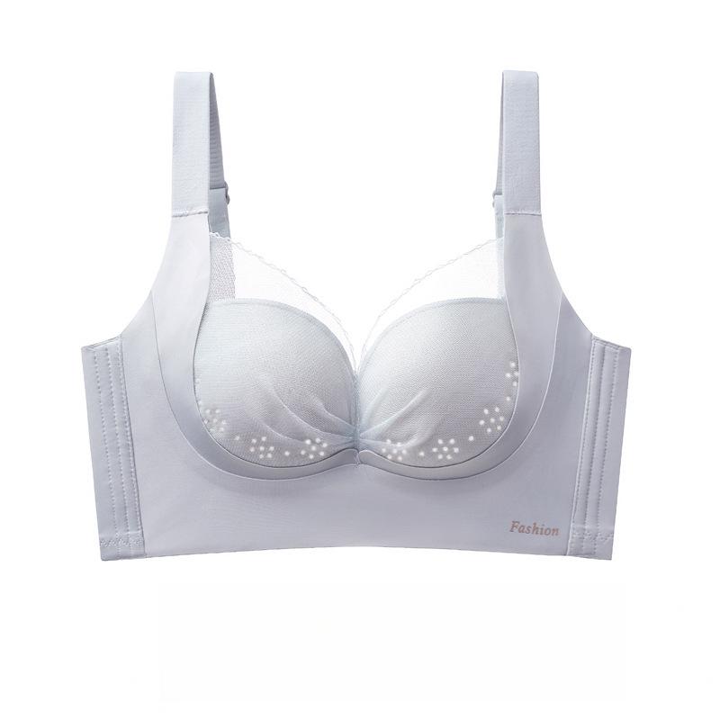 Invisible Lingerie Women's Gathering Bra Thin Breast Retraction Anti-sagging and Adjustable Bra Push Up Bra