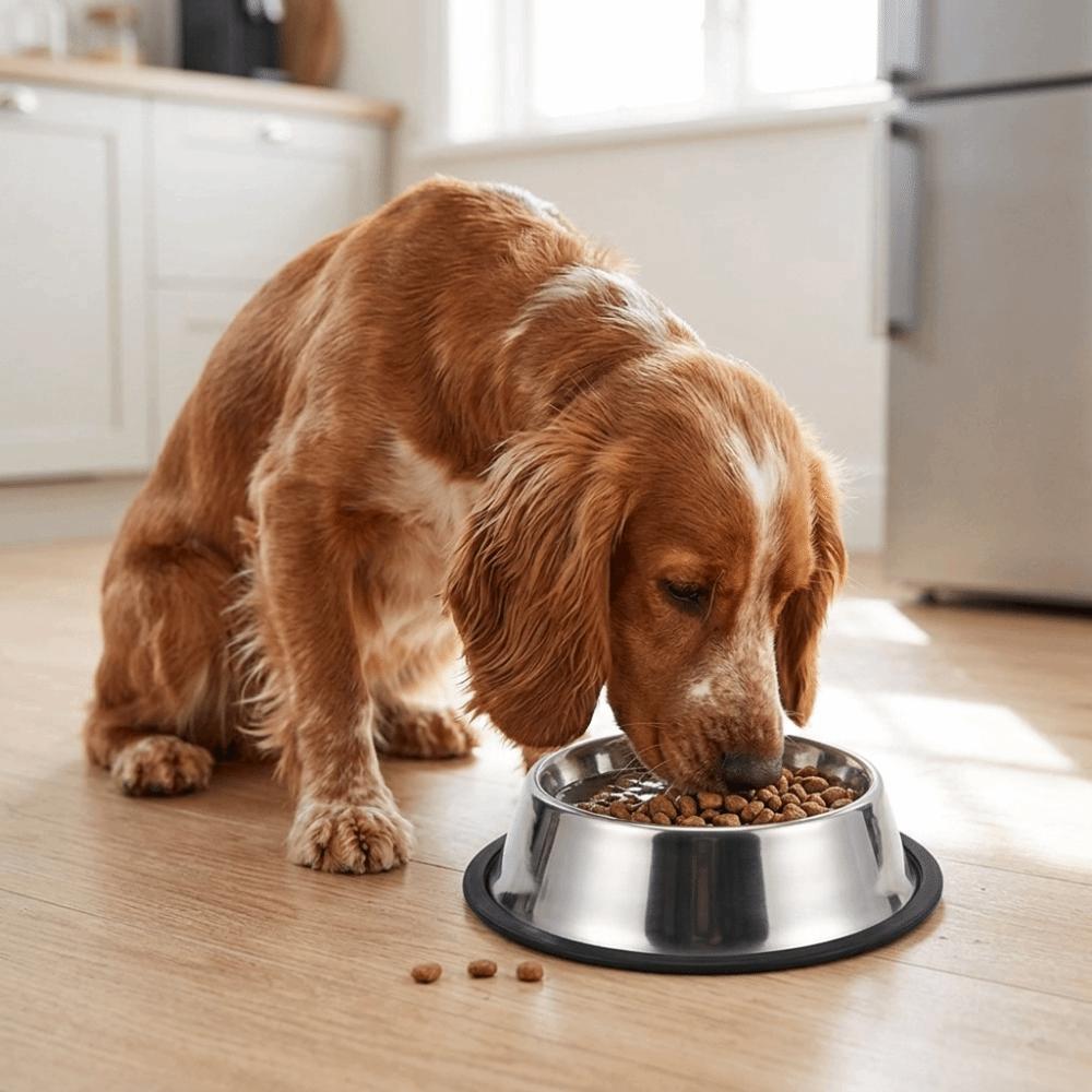 Anti-tip Pet Bowl Rustproof Pet Drinking Bowl Durable Use Cat Food Bowl  Pet Rest Area
