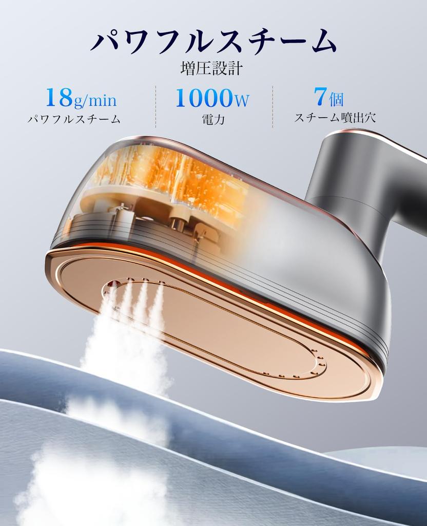 Iron, Steam Iron, Garment Steamer, Handheld, Compact, Foldable, Powerful Continuous Steam, Wrinkle Removal, Lightweight, Continuous Steam, Sterilizati