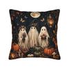 Halloween Black Cats Square Pillow Case Witchy Kitty Cushion Cover Awesome Zipper Decor Pillowcase for Home 40x40cm