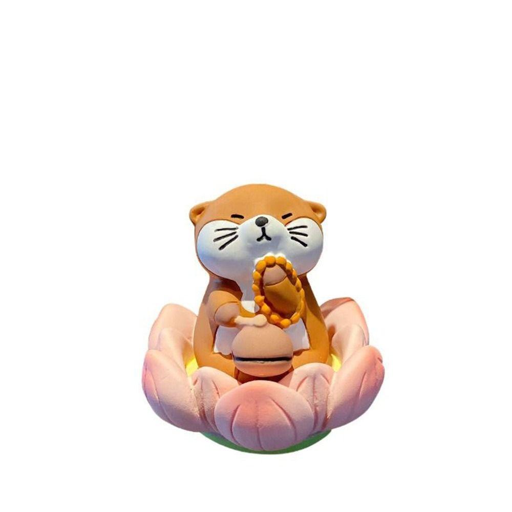 

Мультфільм Lotus Pig автомобільні прикраси Будди стиль настільна прикраса удачі Lotus Орнамент для дому style B