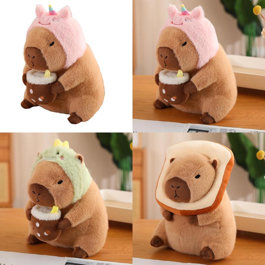 Cute Plush Capybara Toy Soft And Cuddly Stuffed Animal For Kids Perfect Birthday Gift 30cm Height