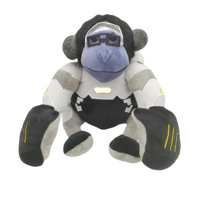 Yaratıcı Yeni Jumbo Winston Peluş OverWatch Winston Goril Peluş Bebek Doğum Günü Hediyesi Anime Peluş Jumbo Winston Peluş Overwatch