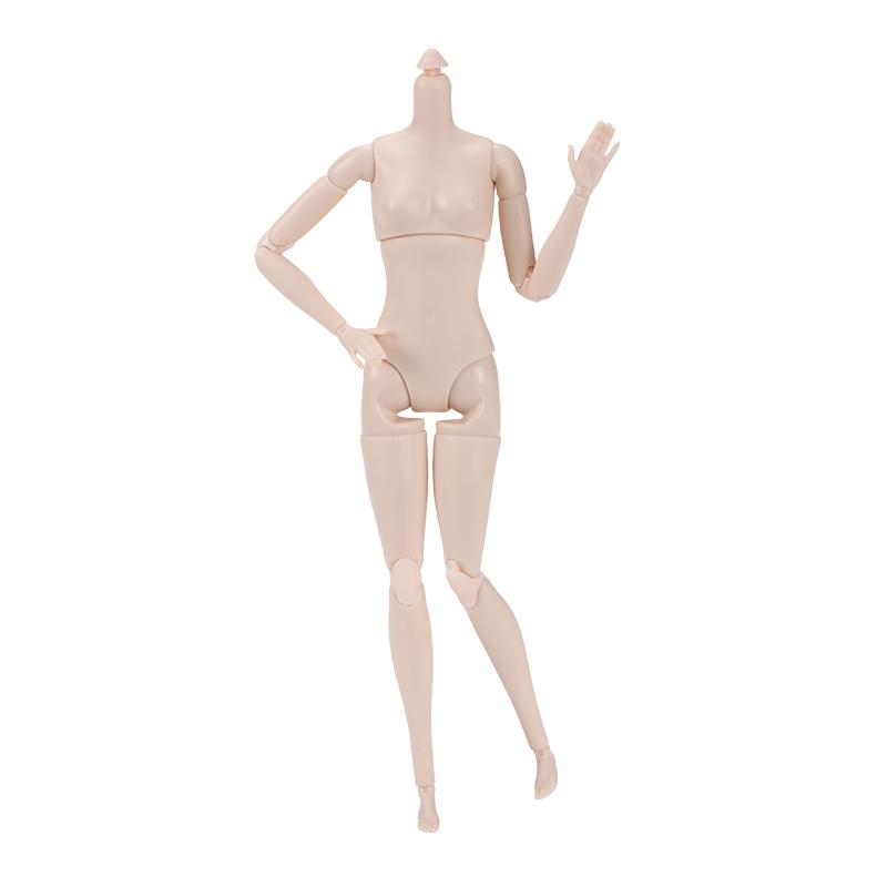 1/6 Supermodel Doll Body 26Cm High Quality Multi-Jointed Movable Female Body White Skin/Normal Skin Body Accessories Kids Toys