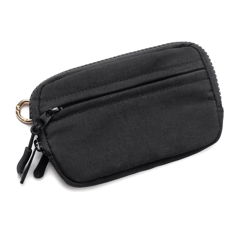 Waterproof Nylon Small Wallet Multi-Functional Card Case With Wrist Zippered Coin Purse Ladies Casual Quilted Travel Organizer