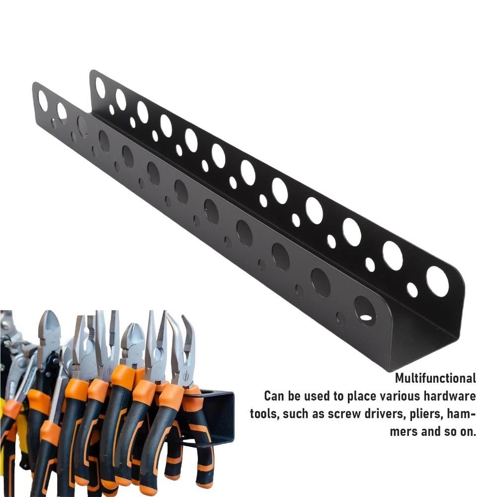 Carbon Steel Wall Tool Rack Space Saving Tool Organizer Holder Tool Storage Rack  Workshop Shed