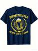 Unisexs Beer Lover Funny Tshirt Short Sleeve Street Fun Retro Print Summer Outdoor Sports Leisure Comfortable 100 Cotton Fabric