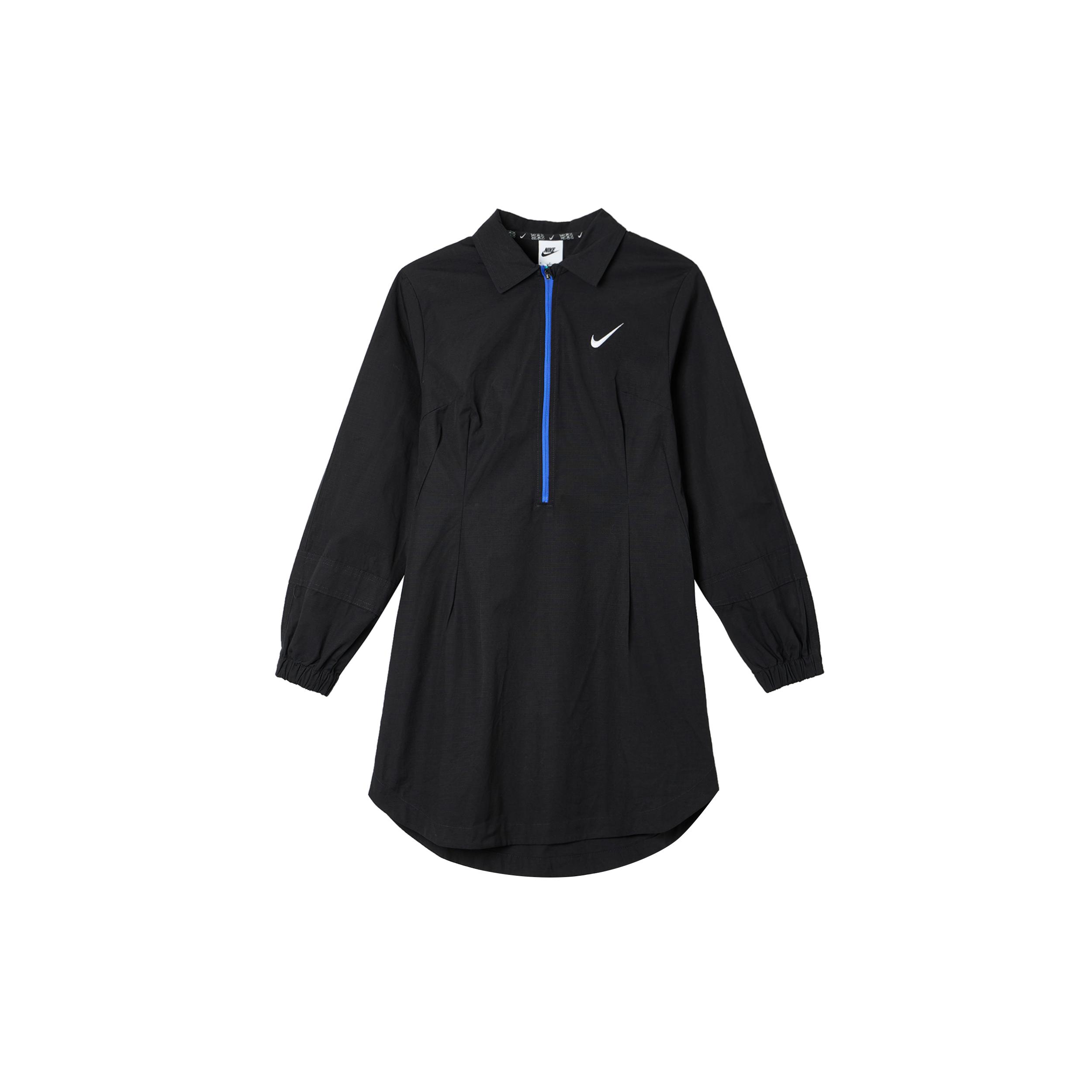 

New Nike Long Sleeved Dress Women s Black DV8031-010 XS