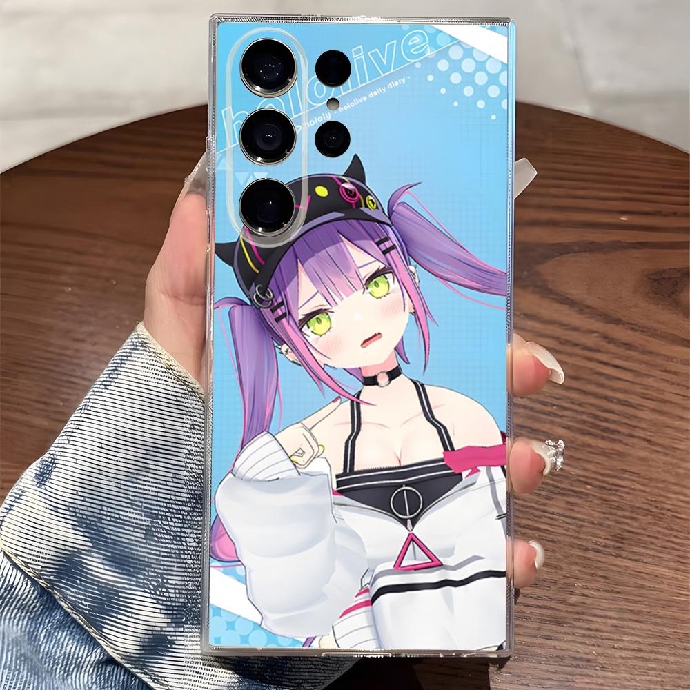 Japan Anime Phone Case For Samsung S25 S24 Ultra S23 Fe S22 S20 S21 Plus Plus 5G Fe Transparent Cover