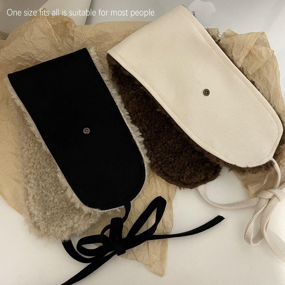 Lambswool/Chamois Plush Earmuffs Winter Warm Ear Cover High-quality Fluffy Earplugs