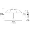 Gradient Color Rain Umbrella Double Keel Vinyl Folding Umbrella Durable Automatic Umbrella  Travel