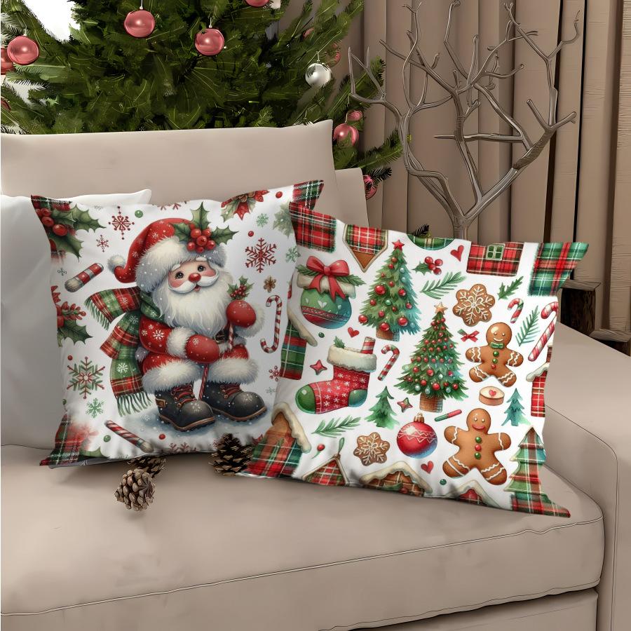 New Christmas Pillow Cases Living Room Printed Decorative Pillow Cases Home Christmas Pillow Cases