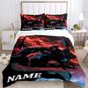 Custom Textile Batman Thunder Bedding 3 Piece Set HD Print Duvet Cover Pillowcases for Teens Adult Bedroom Decoration