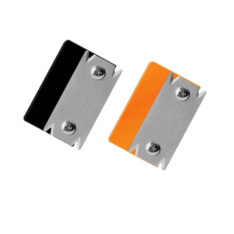 Woodworking Corner Trimmer, 90° Manual Edge Forming Tool with Scraper for Chamfer & Roundover, Stainless Steel, 6.5cmX4.5cm