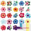 50 Tropical Hibiscus Flower Stickers - Waterproof Colorful Decorations for Water Bottles