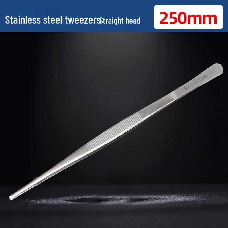 Extra Long 304 Stainless Steel Bent Tip Tweezers - Anti-Static Gardening & Planting Tool