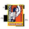 Denver Broncos Logo Customized Name Carpet Perfect for Kitchen Hallway Entryway Dormitory Anti-slip Rug Anime Office Decor