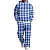 Completo con Felpa e Pantaloni da Tuta da Uomo con Vita Elastica, Outfit Casual Due Pezzi