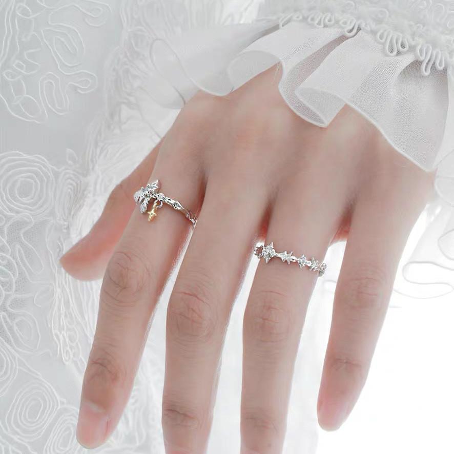 Cross Zirconia Adjustable Ring For Women And Men Fashion Jewelry