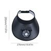USB Rechargeable Cooling Fan Hat Breathable Large Brim Empty Top Sunscreen Cap Portable Anti UV Protection Women Sun Hat