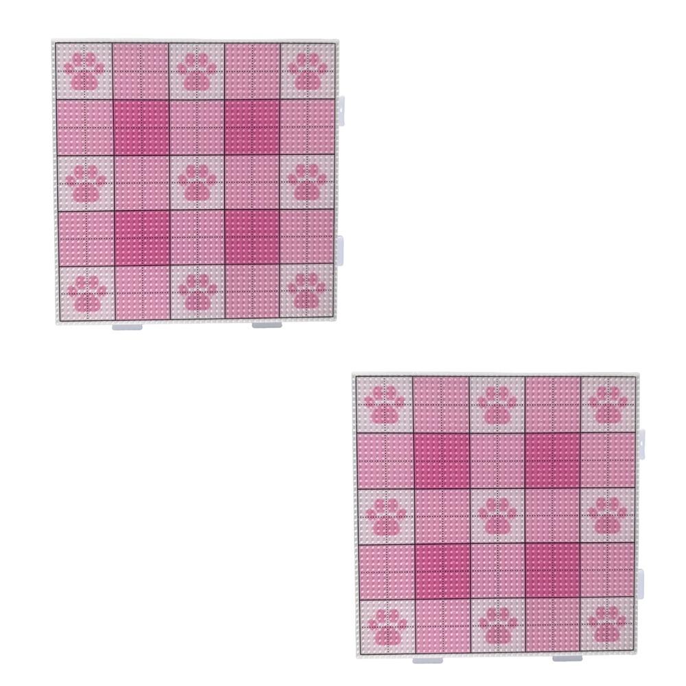 2Pcs with Black Line Fuse Beads Pegboards 2.6mm Beads Hama Beads Template Creative Handmade