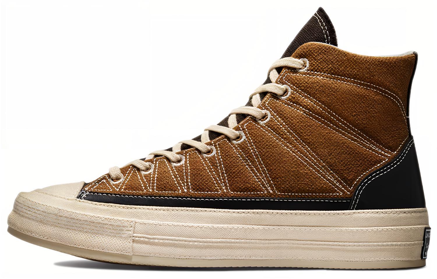 Converse Chuck 70 High Cozy Granola - Brindle Brown Steel 38