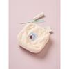 Daiso Winter Together Fur Pouch Ivory