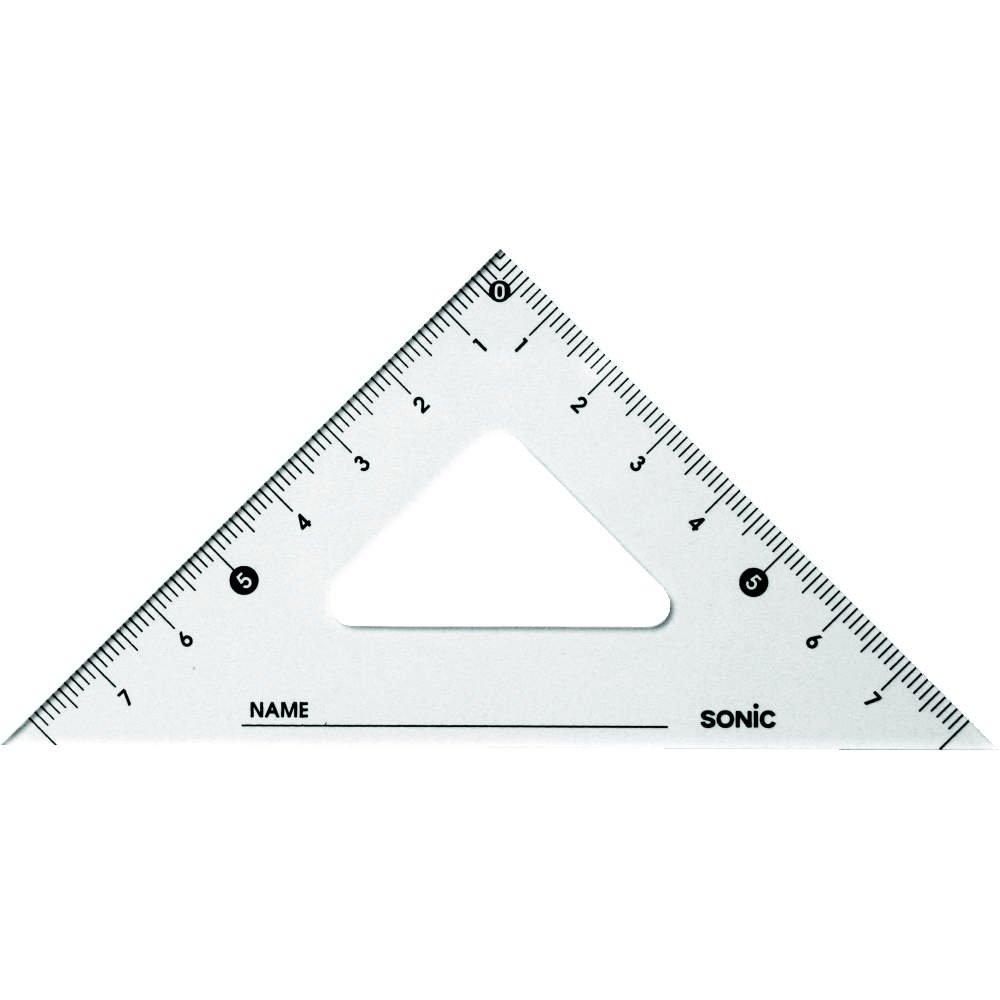 

Sonic 12cm Triangular Ruler Academic Type SN-377