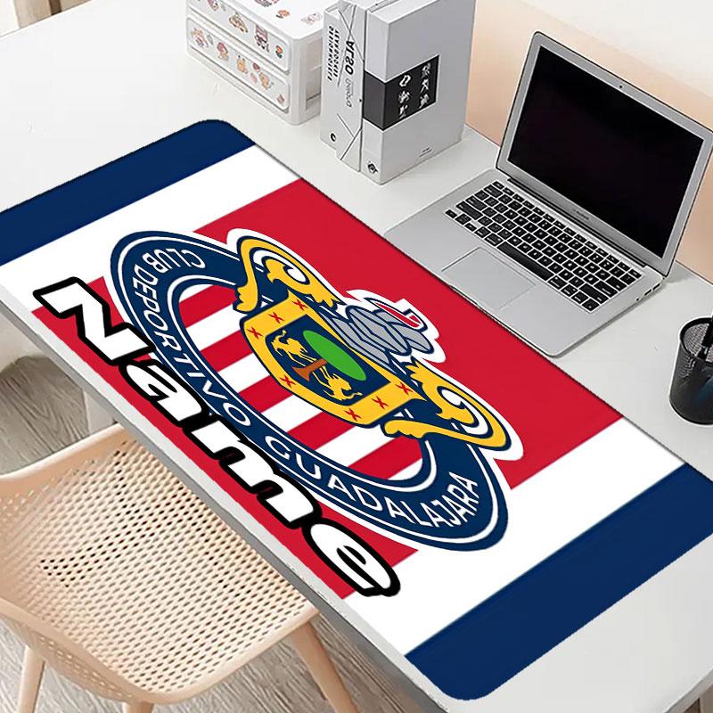 Kişiye Özel İsimli Club Deportivo Guadalajara Desenli Mouse Pad, Dizüstü Bilgisayar Masa Matı, Ev İçin Dekoratif Masa Matı Klavye Altlığı Hediye