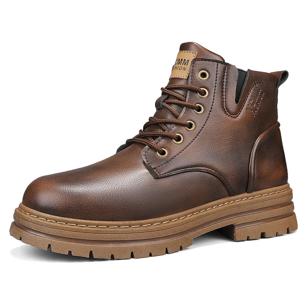 22 years old new Martin boots retro style high-top shoes casual leather shoes soft sole big head shoes