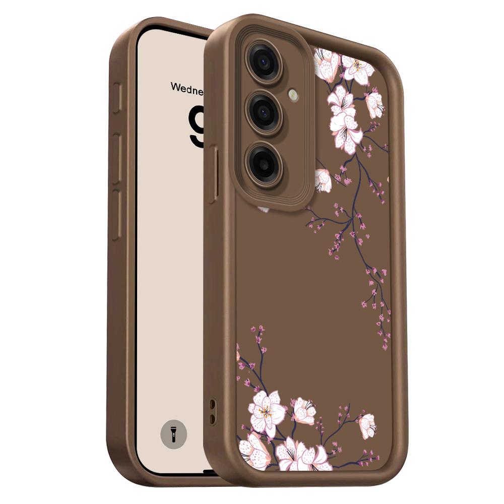 Jarní květiny Pouzdro na telefon Pro Samsung Galaxy A37 A17 A07 A56 A36 A26 A16 A06 A55 A35 A25 A15 A05 A05S 4G 5G Schodiště Měkký kryt