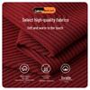 Women's Red Slim Knit High-Neck Dress with Inner Layer - Perfect for Autumn & Winter, New Year Outfit.