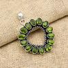 Peridot Gemstone 925 Sterling Silver Handmade Excellent Silver Chain Pendant Jewelry